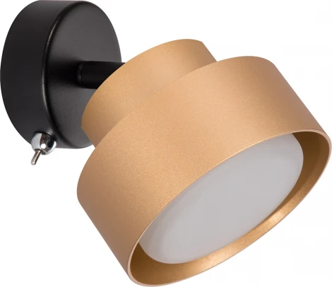 Спот с выключателем Feron HL3670 AURA 48414 12W, 230V, GX53, золото (круглые)