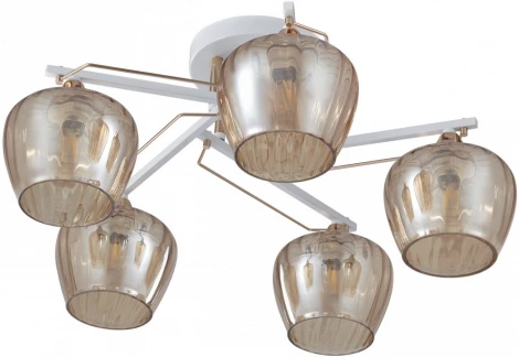 Потолочная люстра на штанге Arte Milano AMALFI 329508/5 WH+FG (220V)