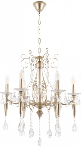 Подвесная люстра Arte Milano AM347710 347710/6 CG (220V, подвески, на цепи, подсвечник, свеча)