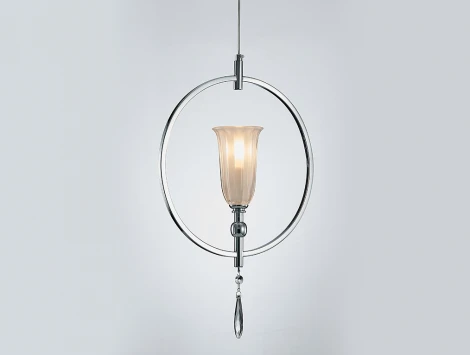 Подвесной светильник Newport 4800 4801/S chrome (220V, на проводе, кольцо)