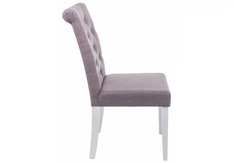 Обеденный стул Woodville Amelia white / fabric fog 11019