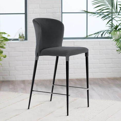 Стул полубарный Albert, бархат 03 /опора конус Top Concept ALBERT 81392