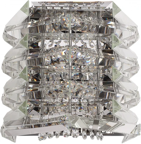 Настенный светильник ST Luce Strozzi SL6137.101.02 никель/прозрачный E14 2*40W (220V)