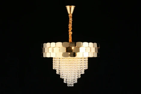 Подвесная люстра Dzhoell APL.823.03.12 (220V, хрусталь, подвески, на цепи)