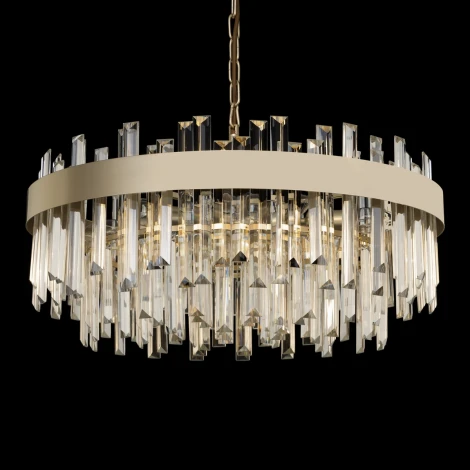 Подвесная люстра Citilux Лаура CL301282 (220V, хрусталь, на цепи, круглые)