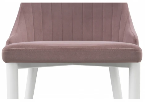 Стул Woodville на металлокаркасе Kora white / light purple 15233