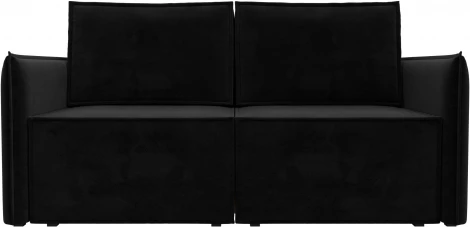 Диван прямой Либерти мини (Черный/Велюр) Лига Диванов арт.121899