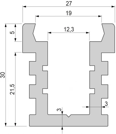 Профиль для светодиодной ленты U-high 975781 Deko-Light