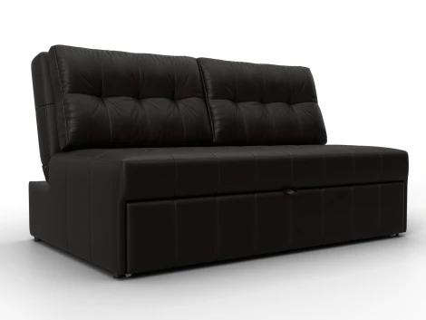 Диван прямой Лига-107 (140) (ЛДСП,Брус,Фанера,Экокожа/Коричневый) Лига Диванов 134924