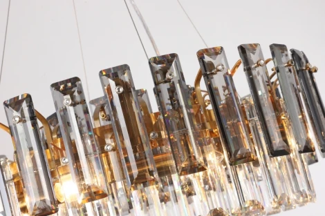 Подвесная люстра Ton 2159/05/12P Stilfort (220V, хрусталь, на тросе, круглые)