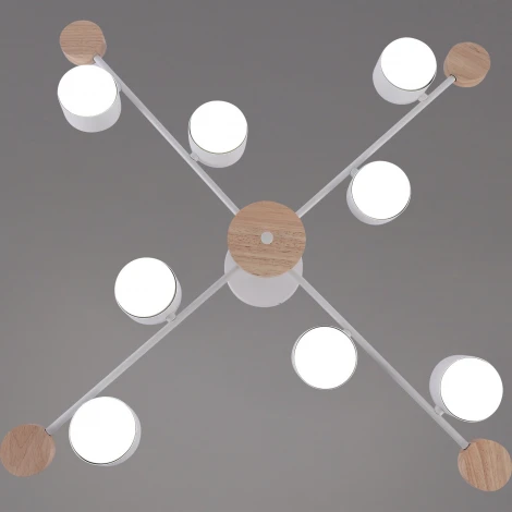 Потолочная люстра на штанге Reluce 03751-0.3-08 WT+WOOD GX53