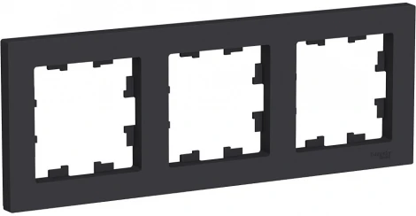 Рамка на 3 поста (карбон) Systeme Electric AtlasDesign ATN001003