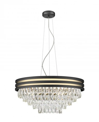 Подвесная люстра каскадная Simple Story 5521 5521-7PL (220V, хрусталь, на тросе)