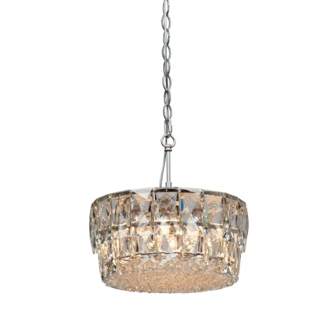Подвесная люстра Vitaluce V5350-9/5 (220V, хрусталь, на цепи, круглые)