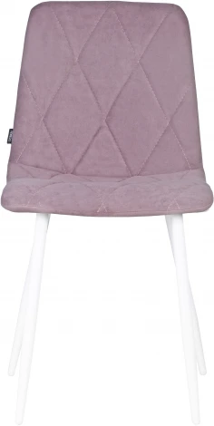Стул обеденный DOBRIN CHILLY ROMBO (Лавандовый Simple 48, основание белый) 006 ROMBO, цвет сиденья лавандовый основания белый