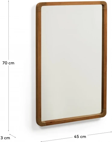 Настенное зеркало La Forma (ex Julia Grup) Shamel (Орех/ Тик)