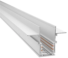 Шинопровод под гипсокартон встраиваемый магнитный 20 мм, длина 3м, белый Vitaluce VT0200024-00