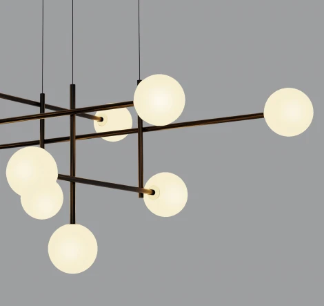Подвесная люстра светодиодная Cellar 7630 (220V, на тросе, шарики)