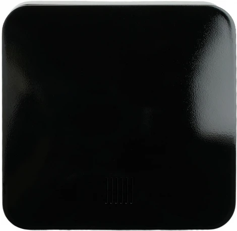 Выключатель одноклавишный с подсветкой (черный) Stekker София 49292