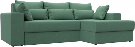 Диван угловой Майами правый угол (Зеленый/Рогожка) Лига Диванов арт.121161