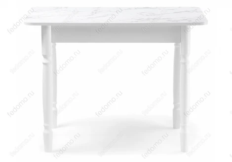 Стол Woodville Зедонг сабия / белые точёнки 459660