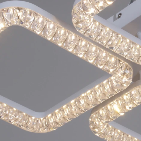 Потолочная люстра светодиодная на штанге с регулировкой цветовой температуры, яркости и ночным режимом Reluce 19848-0.3-04D WH