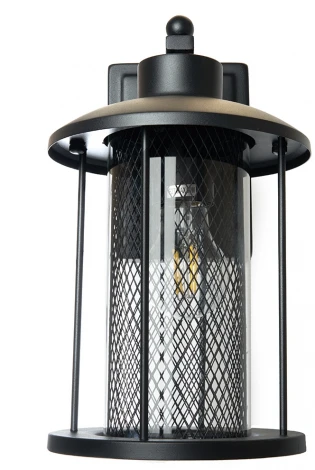 Настенный уличный светильник Feron Борда 48388 PL721 60W E27 черный Бордо (220V, круглые, IP44)