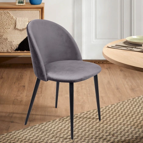 Стул Top Concept Thomas, бархат серый 27