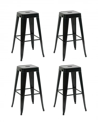Стул барный TOLIX черный глянцевый KD 4 шт. Stool Group УТ000042398