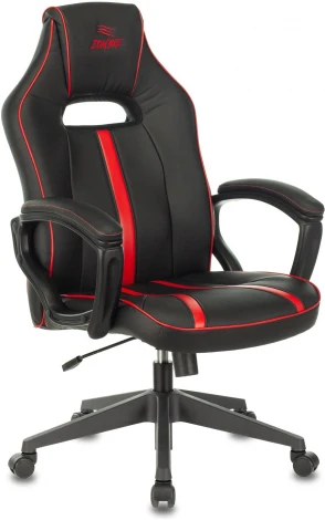 Кресло игровое Zombie A3 черный/красный эко.кожа крестовина пластик