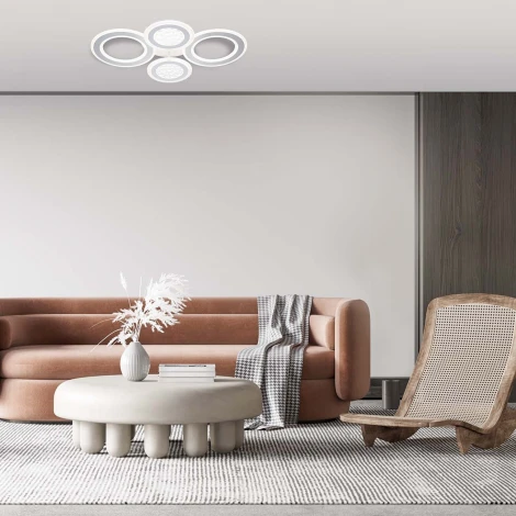 Потолочная люстра с таймером Escada Drop 10267/4LED (220V, пульт управления)