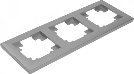 Рамка на 3 поста (серебро) Stekker Катрин 39799