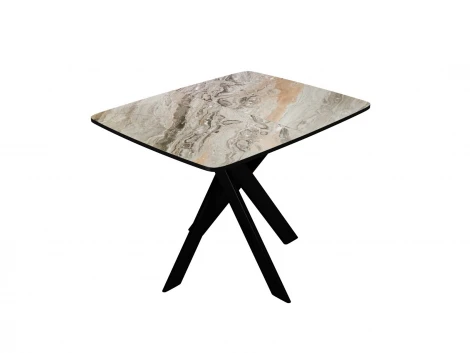 Стол DikLine DKB110, Керамика Venetian Brown Light глянец, опоры черные 00-00081184