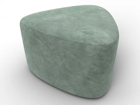 Пуф 004 (ДСП,Фанера/Пластик/Велюр/Зеленый) Лига Диванов 132502