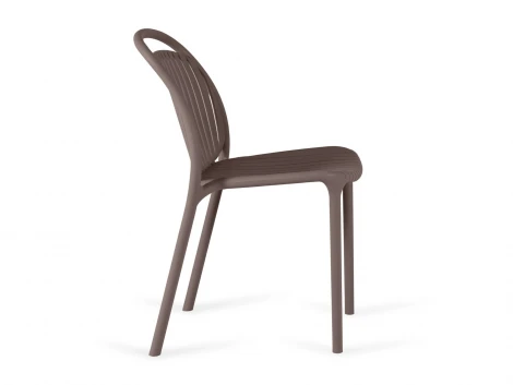 Комплект стульев Scoop 4 шт. ОГОГО Обстановочка! 966621 (Пластик/Коричневый)