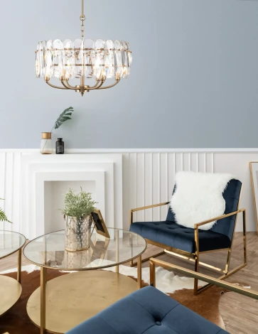 Подвесная люстра Maytoni Suite MOD122PL-06BS (220V, на цепи, круглые)