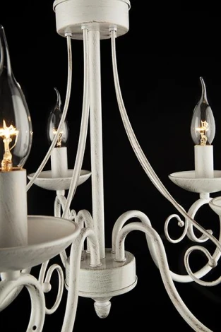 Подвесная люстра Eurosvet 22404 22404/5 белый с золотом