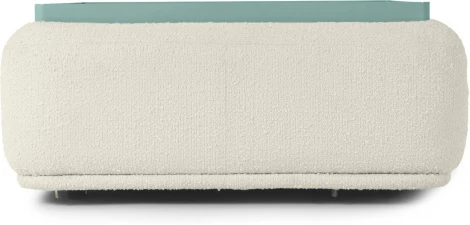 Столик прямоугольный Fabro (Букле/Белый,Зеленый) ОГОГО Обстановочка! арт.889268