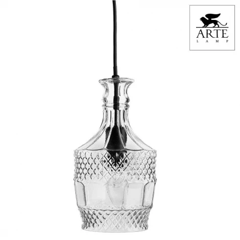 Подвесной светильник Arte Lamp Caraffa A8066SP-1BK (220V, на проводе, бутылка)