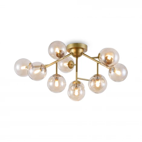 Потолочная люстра Maytoni Dallas MOD545PL-12G (220V, шарики, молекулы)