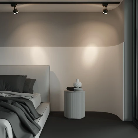 Трековый светильник однофазный GX53 12W 220V Nuvolt Vertu TL-004B2