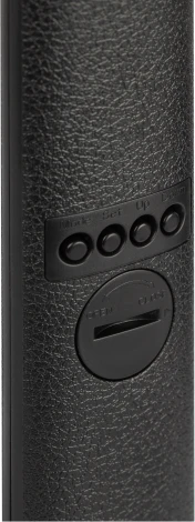 Офисная настольная лампа светодиодная складываемая с термометром будильником часами календарем с регулировкой цветовой температуры яркости и беспроводным ЗУ ЭРА NLED-505-10W-BK (220V, сенсорный выключатель)