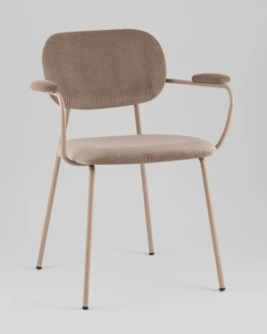 Стул Stool Group Кэрол коричневый бежевые ножки арт.УТ000040242