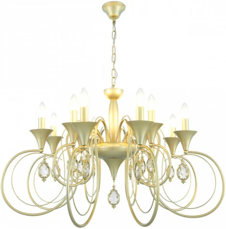 Подвесная люстра Arte Milano AM349920 349920/8-4 CG (220V, подвески, на цепи, подсвечник, свеча)