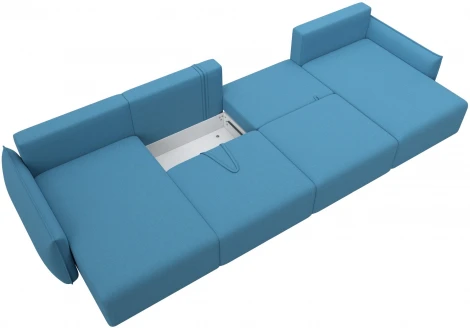 Диван П-образный Лига-051 НПБ Лонг Лига Диванов (Рогожка) арт.128688