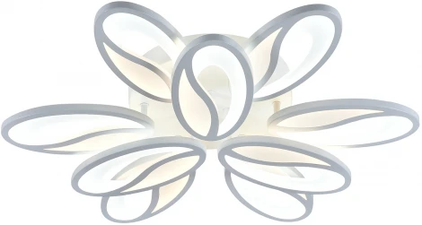 Люстра потолочная светодиодная Grain 10222/9 LED*139W White (ночной режим, 220V, пульт управления)