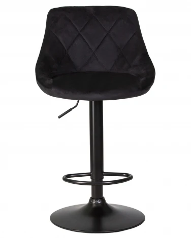 Набор 2 шт стул барный DOBRIN LOGAN BLACK (черный велюр (MJ9-101))