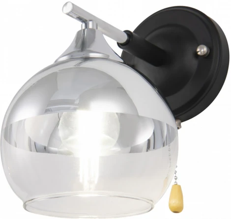 Бра с выключателем Arte Milano Napoli-9354 339354/1W CR+BK (220V)