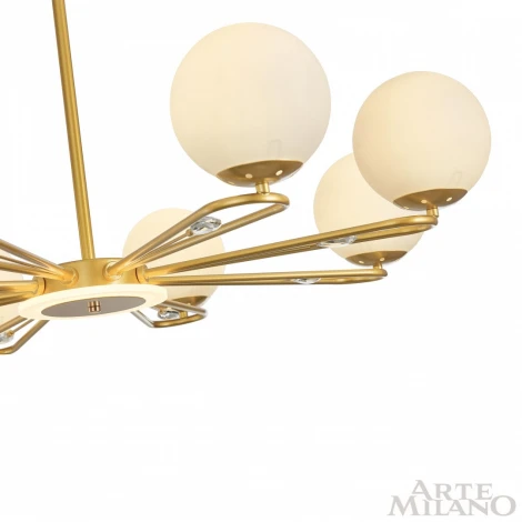 Потолочная люстра на штанге Arte Milano 277138/6 GD (220V, шарики)