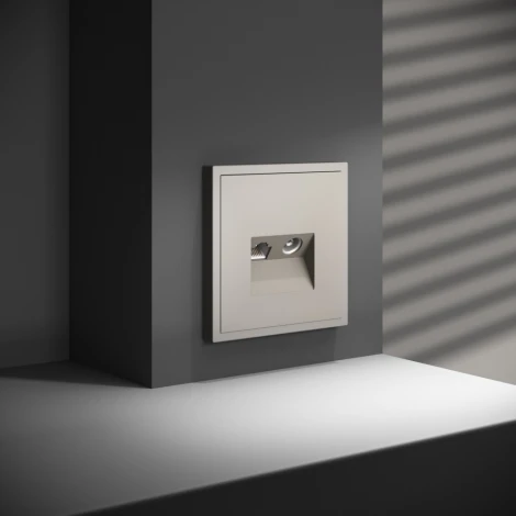 Розетка телевизионная встраиваемая TV+RJ45 Voltum S70 VLS060703 (кашемир)